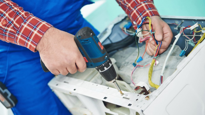 Kızılcahamam Grundig Grundig çamaşır makinesi kart tamiri – Su almama arızası orijinal parça ile giderildi. - Teknik servis örneği