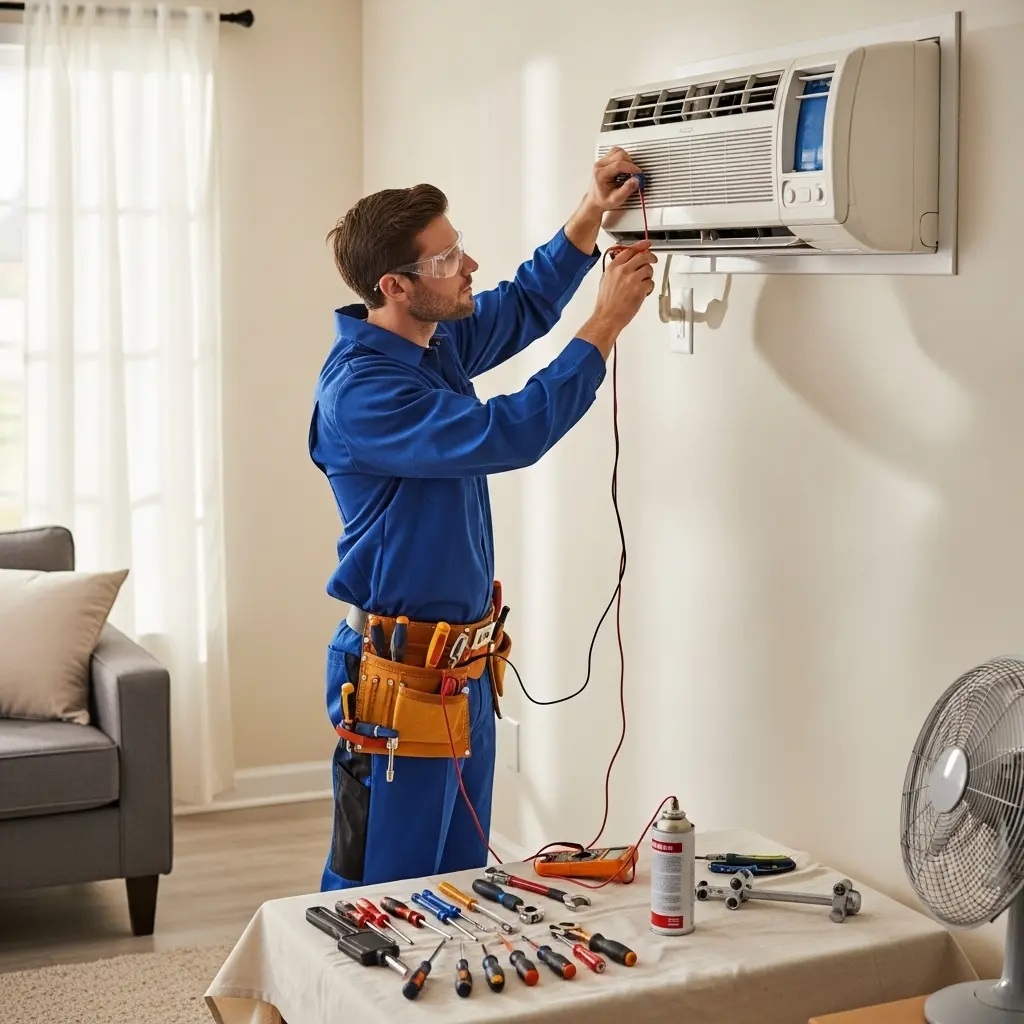 Kızılcahamam Grundig Grundig klima gaz dolumu ve bakım – Enerji verimliliği artırıldı. - Teknik servis örneği